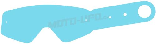 Strhávací slídy plexi pro brýle THOR řady COMBAT/CONQUER/SNIPER, Q-TECH (10 vrstev v balení, čiré)