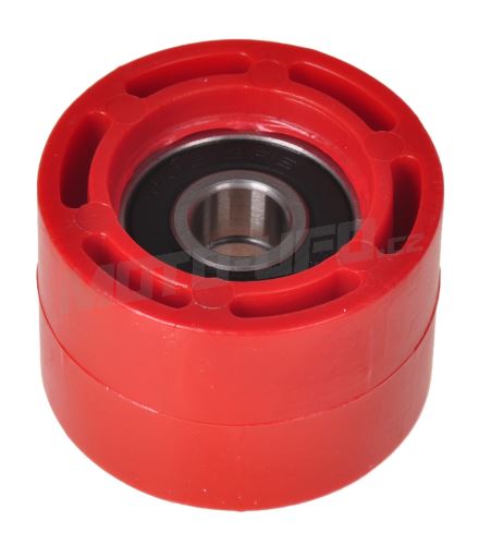 Kladka řetězu Honda, RTECH (červená, vnitřní průměr 8 mm, vnější průměr 34 mm, šířka 23 mm)