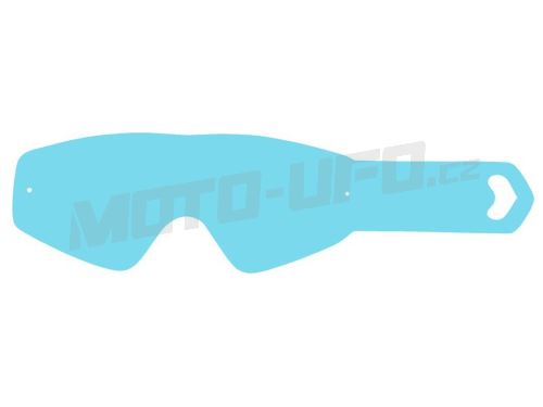 Strhávací slídy plexi pro brýle XBRAND s roll off systémem, Q-TECH (10 vrstev v balení, čiré)
