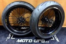 EXCEL G2 ProSeries zakázková supermoto kola KTM/HUSQVARNA/GASGAS celá černá - sada (2)