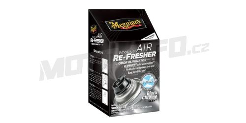 MEGUIARS Air Re-Fresher Odor Eliminator - dezinfekce interiéru vozidla (vůně Black Chrome) 71 g
