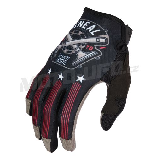 O´Neal rukavice MAYHEM PISTON černá/bílá/červená
