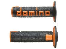 Gripy A360 (offroad) délka 120 mm, DOMINO (černo-oranžové)