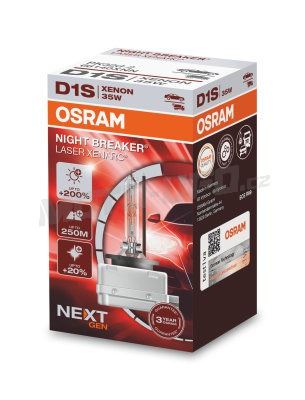OSRAM výbojka xenonová D1S XENARC NIGHT BREAKER LASER 35W PK32d-2, 1ks