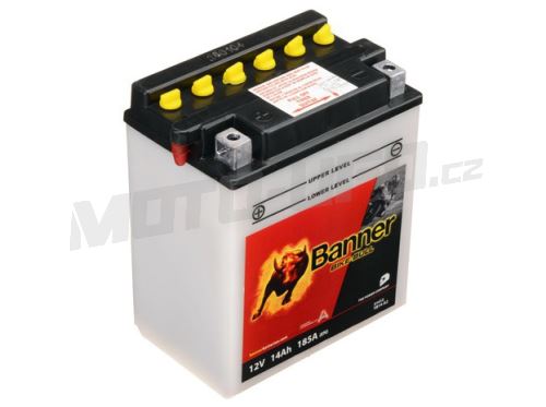 Baterie 12V, YB14-A2, 14Ah, 185A, BANNER Bike Bull 134x89x166