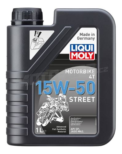 LIQUI MOLY Motorbike 4T 15W50 Street, polosyntetický motorový olej 1 l