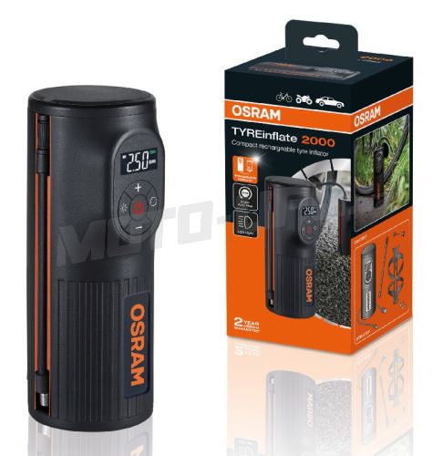 OSRAM TYREinflate 2000 kompaktní dobíjecí kompresor