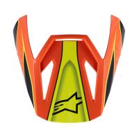 Kšilt pro přilby S-M3 FRAY, ALPINESTARS, dětská (černá/oranžová/žlutá fluo/tyrkysová)