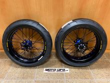 EXCEL G2 ProSeries zakázková supermoto kola BETA černá/modrá - sada (4)