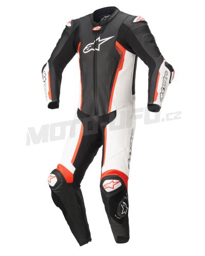 Jednodílná kombinéza MISSILE 2, TECH-AIR kompatibilní, ALPINESTARS (černá/bílá/červená fluo) 2025