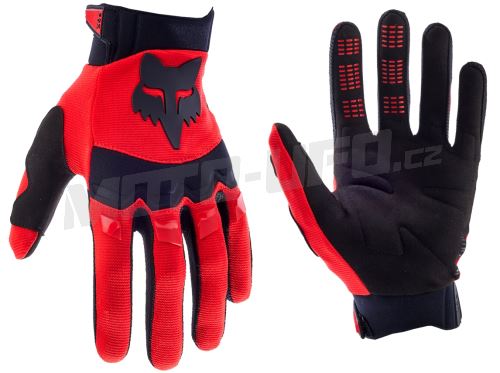 FOX rukavice DIRTPAW 2027 fluorescent red