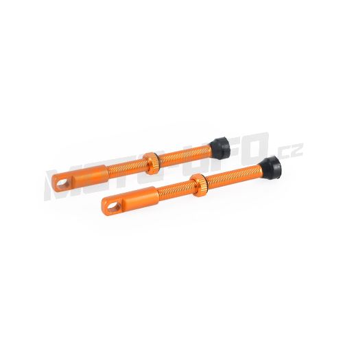 Ventilek pro bezdušové aplikace, OXFORD (oranžová, vč. čepičky, slitina hliníku, délka 60 mm)