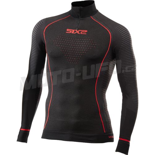 SIXS TS13W CU funkční zimní tričko s dl. rukávem, stojáčkem a zipem černá