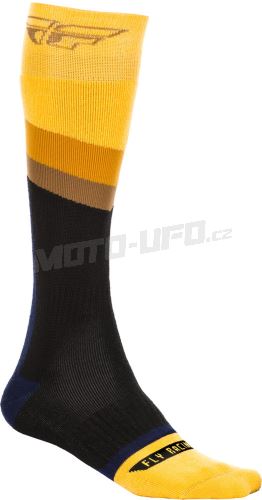 Ponožky dlouhé Knee Brace, FLY RACING - USA (černá/žlutá , vel. S/M)