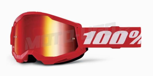 STRATA 2, 100% dětské brýle červené, červené plexi