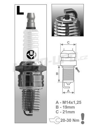 Zapalovací svíčka L15C řada Super, BRISK - Česká Republika