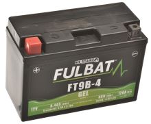 Baterie 12V, YT9B-4 GEL, 8Ah, 120A, bezúdržbová GEL technologie 150x68x105, FULBAT (aktivovaná ve výrobě)
