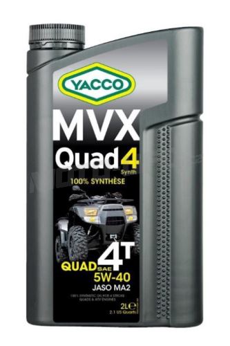 Motorový olej YACCO MVX QUAD 4 SYNTH 5W40, YACCO (2 l)