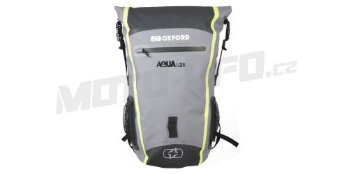 Vodotěsný batoh Aqua B-25, OXFORD (černý/šedý/žlutý fluo, objem 25 l)
