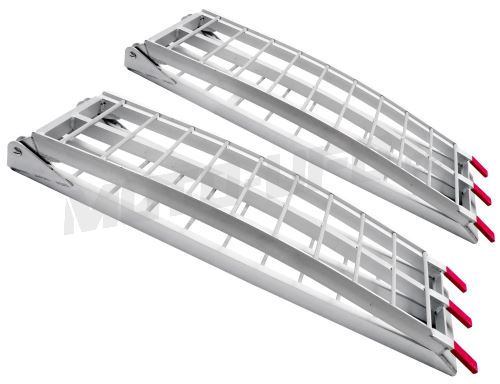 Nájezdová rampa - skládací - hliníková široká, Q-TECH (max. nosnost 600 kg, 1 pár)