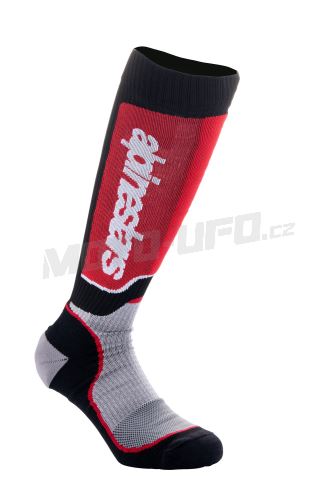 Ponožky MX PLUS, ALPINESTARS, dětské (černá/červená/šedá) 2027