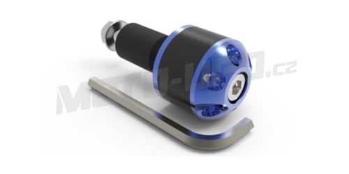 Závaží řídítek Carb Ends 1 s redukcí pro vnitřní průměr 18 mm (vnější 28,6 mm), OXFORD (modré, pár)