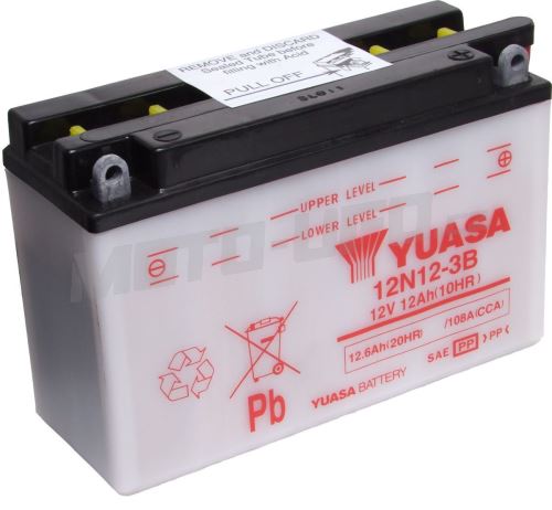 YUASA baterie 12N12-3B (12V 12Ah)