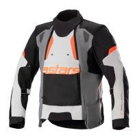 Bunda HAROK DRYSTAR, ALPINESTARS (světle šedá/tmavě šedá/černá/červená fluo) 2026