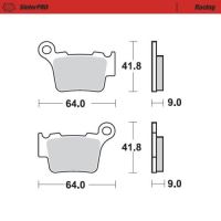 MOTOMASTER brzdové destičky zadní RACING Brembo, KTM, HUSQVARNA, GASGAS (1)