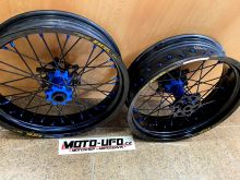 EXCEL G2 ProSeries zakázková supermoto kola BETA černá/modrá - sada (1)