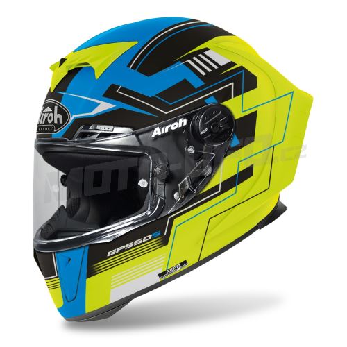 Přilba GP 550 S Challenge, AIROH (matná modrá/žlutá) 2023