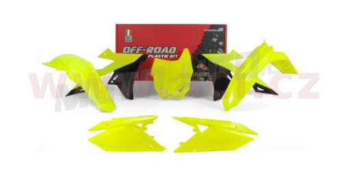 Sada plastů Suzuki, RTECH (neon žluto-černá, 5 dílů)