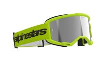 Brýle VISION 3 WORDMARK, ALPINESTARS (žlutá fluo, zrcadlové stříbrné plexi) 2027 (5)