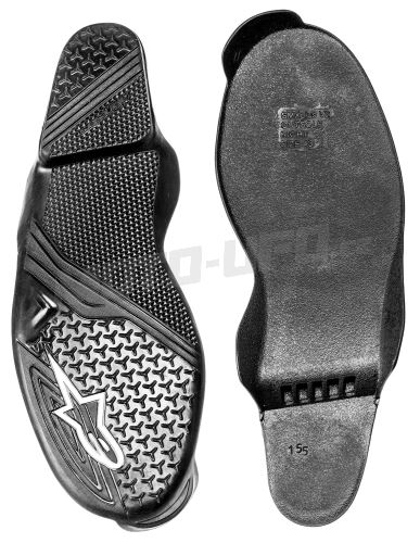 Podrážka pro boty SMX Plus 2, ALPINESTARS (černá/bílá, pár, vel. 42)