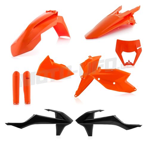 ACERBIS sada plastů kompletní KTM EXC/EXCF 17-19 - oranžová/černá