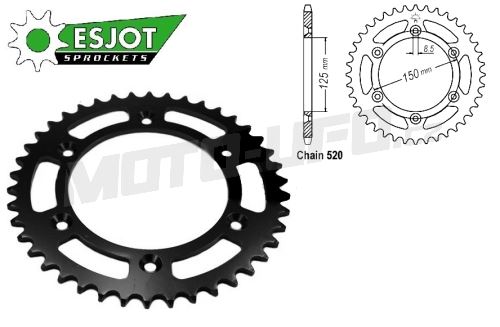 ESJOT rozeta 0897-42 KTM/HUSQVARNA/GASGAS černá