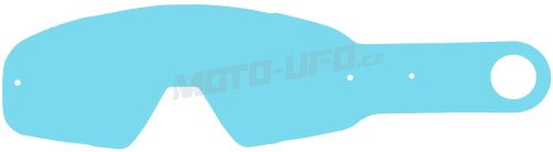 Strhávací slídy plexi pro brýle FOX RACING řady AIRSPACE, Q-TECH (50 vrstev v balení, čiré)
