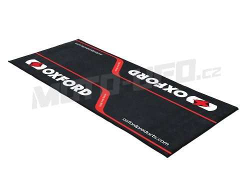Textilní koberec pod motocykl RACE XL, OXFORD (rozměr 240 x 103 cm, splňující předpisy FIM)