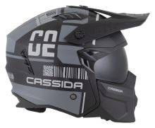 Přilba Cross Country Code, CASSIDA (černá matná/tmavě šedá/světle šedá) 2026 (11)