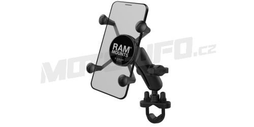Kompletní sestava držáku mobilního telefonu X-Grip s objímkou na řidítka, RAM Mounts