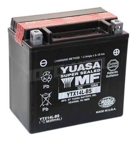 YUASA baterie YTX14L-BS (12V 12,6Ah)