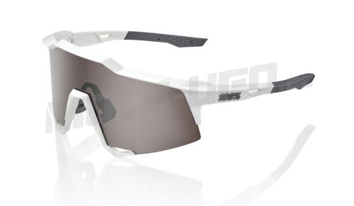Sluneční brýle SPEEDCRAFT Matte White, 100% (stříbrné sklo)