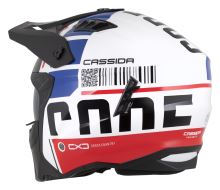 Přilba Cross Country Code, CASSIDA (bílá/červená/modrá/černá) 2026 (9)