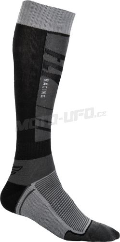 Ponožky dlouhé Knee Brace, FLY RACING - USA (černá/šedá , vel. S/M)