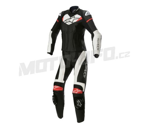 Dvoudílná kombinéza STELLA GP PLUS 2, ALPINESTARS (černá/bílá/červená, vel. 42)