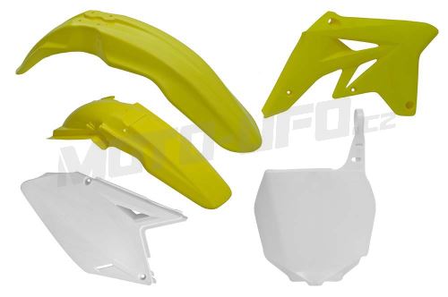 Sada plastů Suzuki, RTECH (žluto-bílé, 5 dílů)