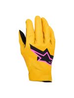 Rukavice SUPERTECH MX, ALPINESTARS (zlatá/černá/růžová fluo)