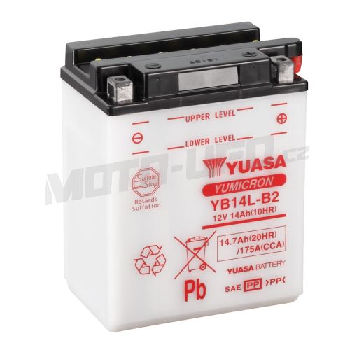 YUASA baterie YB14L-B2 (12V 14,7Ah)