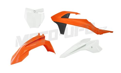 Sada plastů KTM, RTECH (oranžovo-černo-bílá, 4 díly)