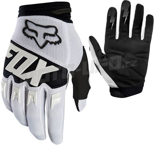 FOX rukavice DIRTPAW Race Glove White